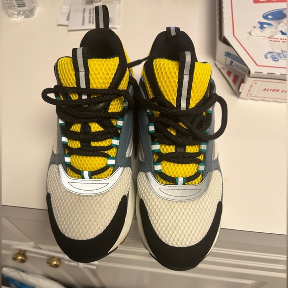 Authentic Blue white yellow Dior Designer sneakers - Picture 7 of 7